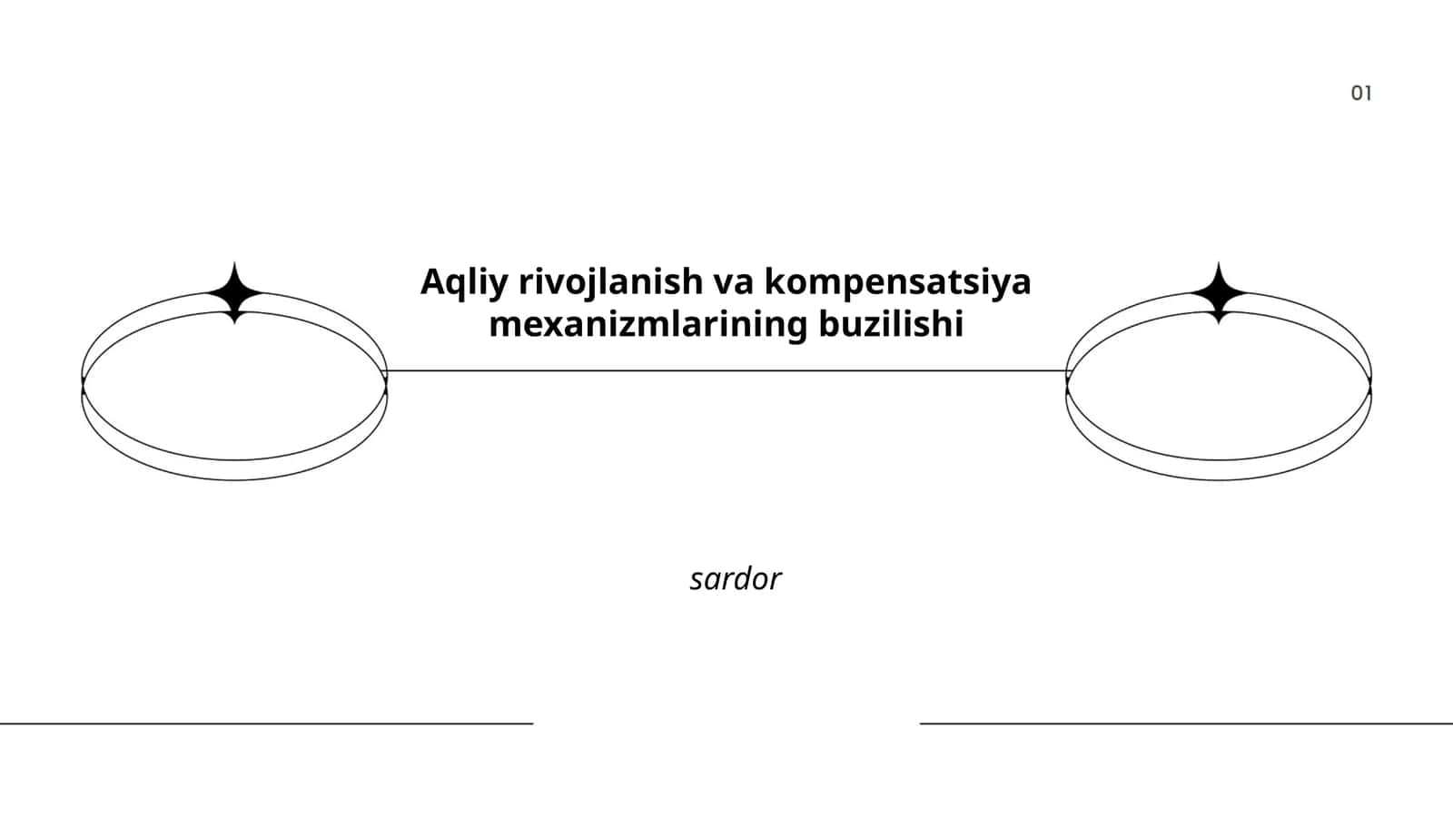 Aqliy rivojlanish va kompensatsiya mexanizmlarining buzilishi sardor