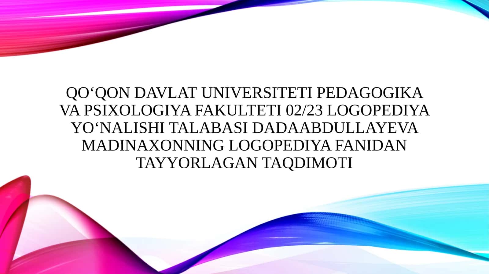 Yozma nutqdagi buzilishlarni bartaraf etishga doir differensiyallashgan korreksion-logopedik ishlar