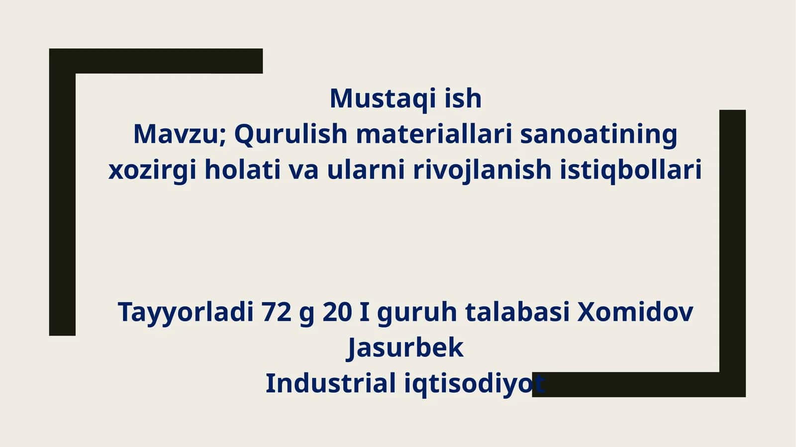Qurilish materiallari sanoati