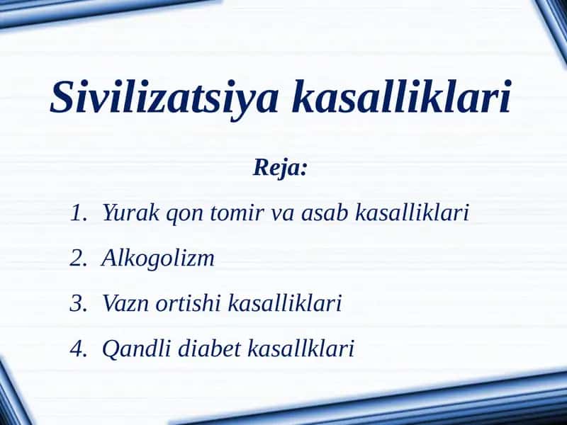Sivilizatsiya kasalliklari