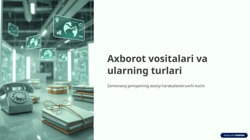 Axborot Vositalari