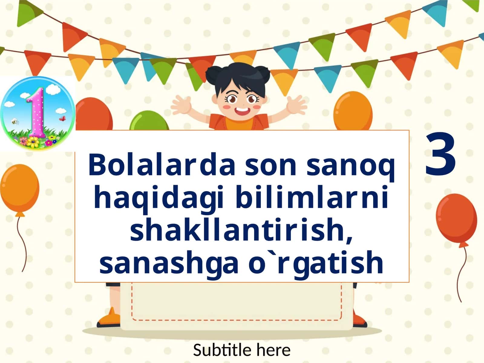 Bolalar dason san'oq haqidagi bilimlarni shakllantirish, san'ashga o'rgatish