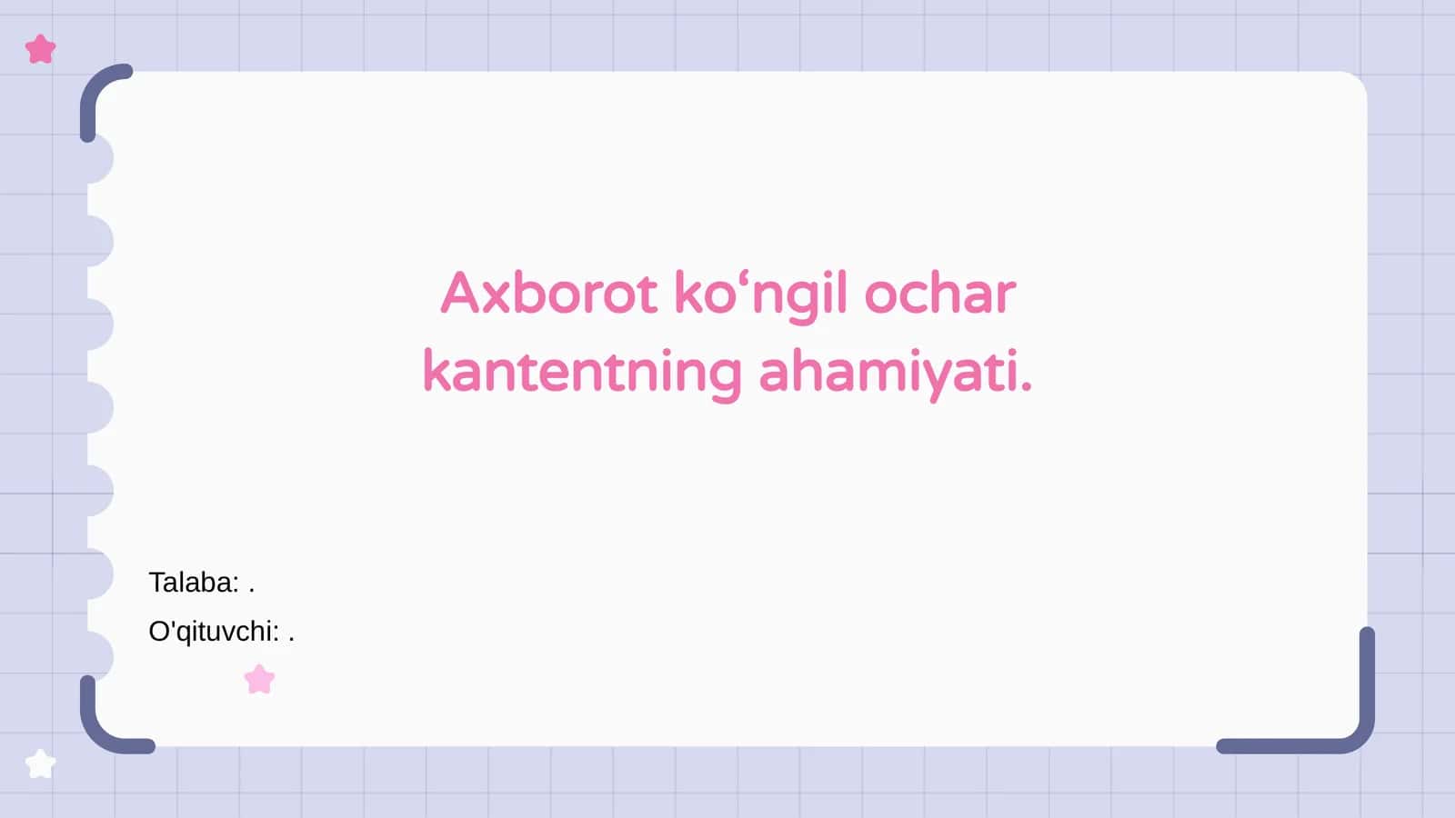 Axborot ko‘ngil ochar kontent