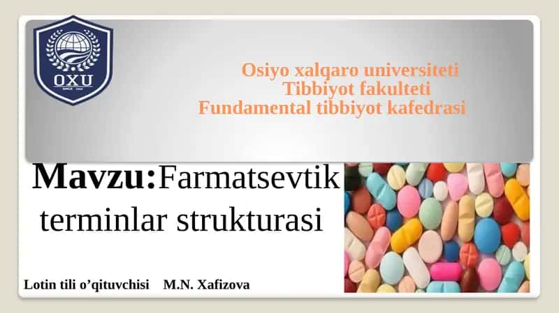 Farmatsevtikterminlar strukturasi