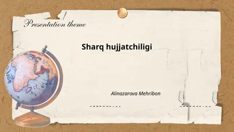 Sharq hujjatchiligi