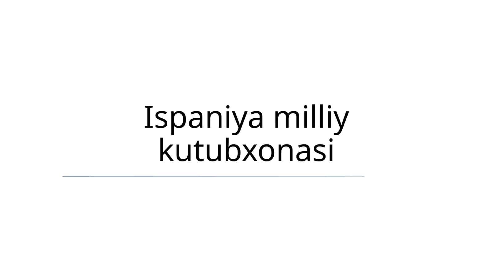 Ispaniya milliy kutubxonasi