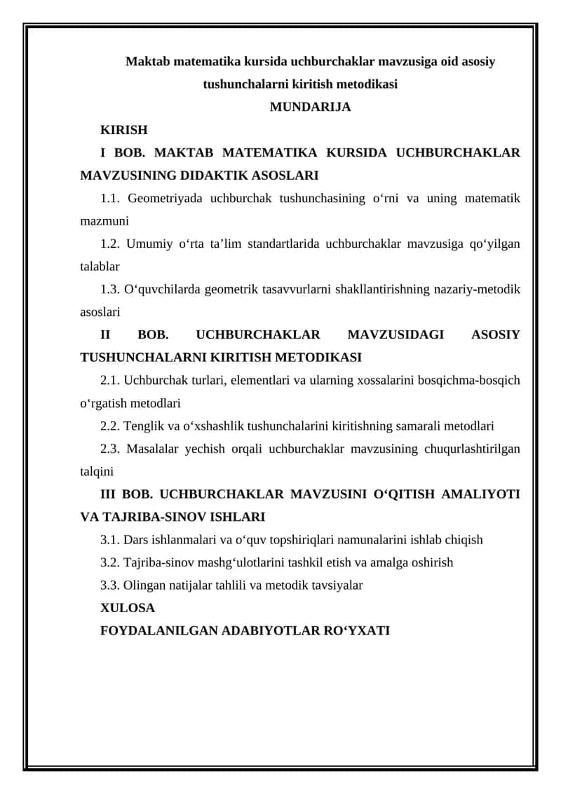 kurs ishi