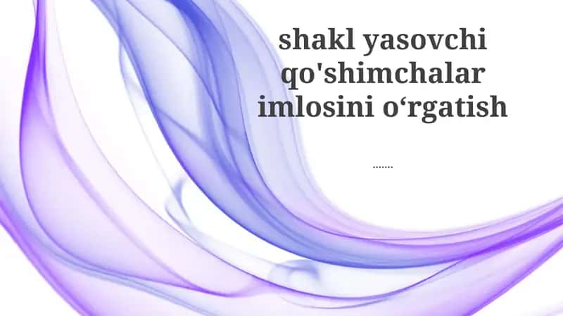 Imlo qoidalarini o'rgatish