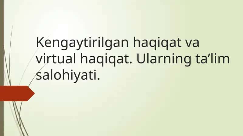 Virtual vaqolikning turlari