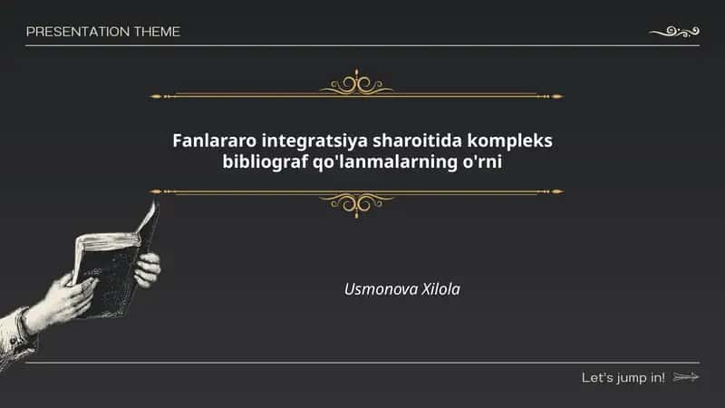 Fanlararo integratsiya sharoitida kompleks bibliograf qo'lanmalarning o'rni