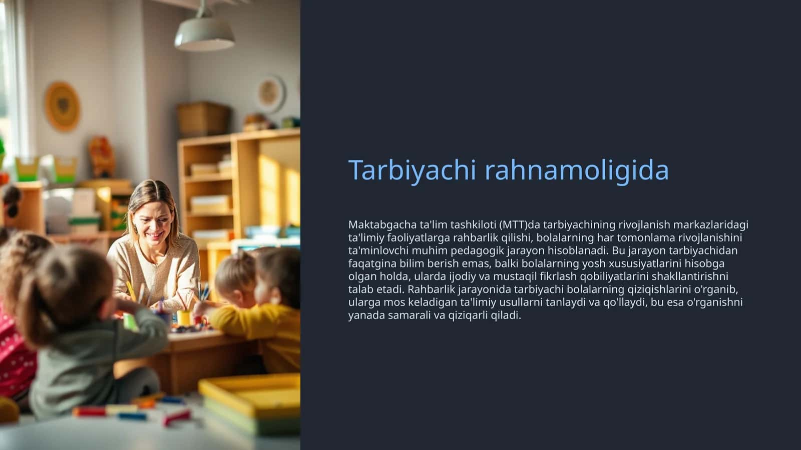 MTT tarbiyachisi rivojlanishi xaritasi