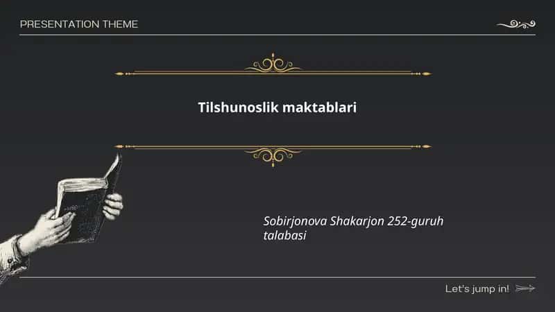 Tilshunoslik maktablari
