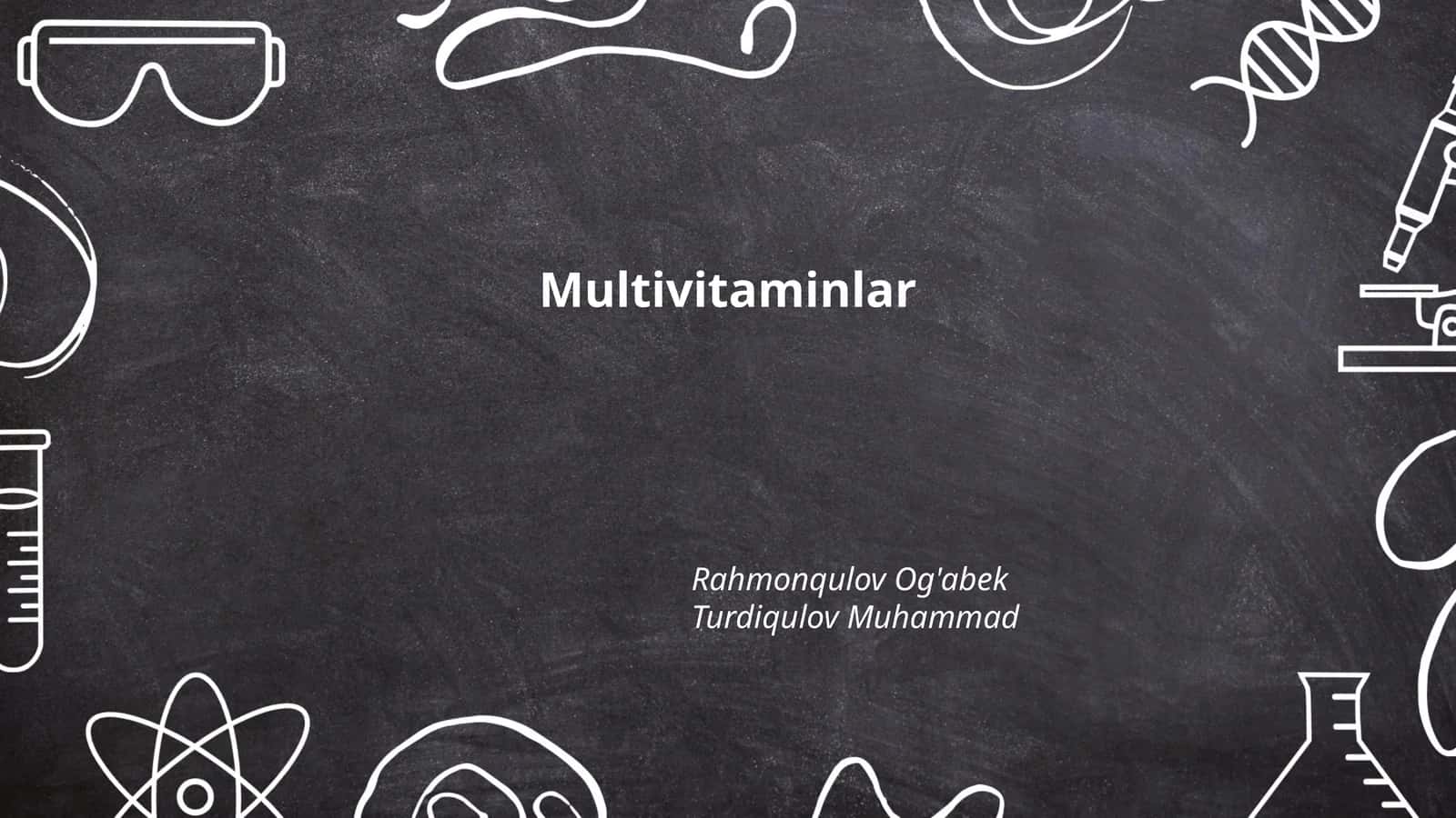 Multivitaminlar