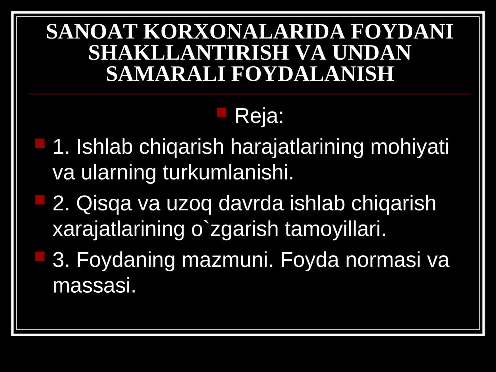 Ishlab chiqarish harajatlari