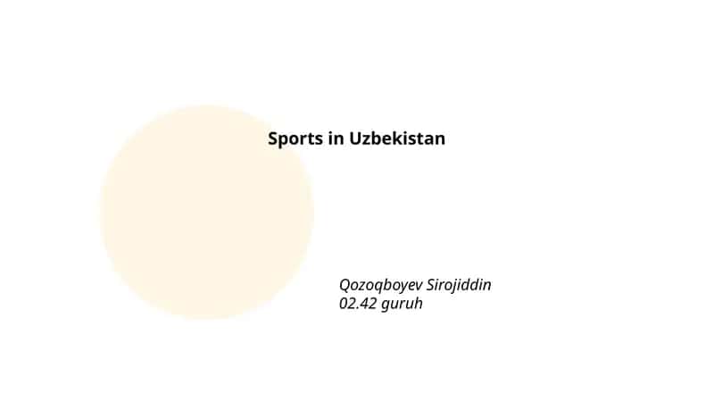 Development of Football in Uzbekistan