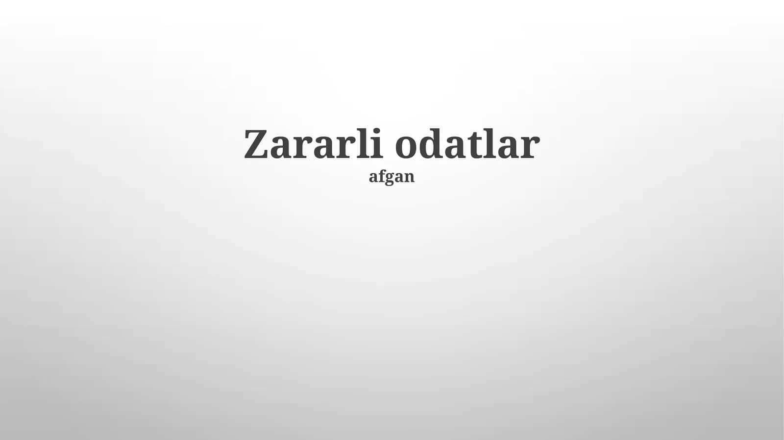 Zararli Odatalar: Ta'rifi va Turlari