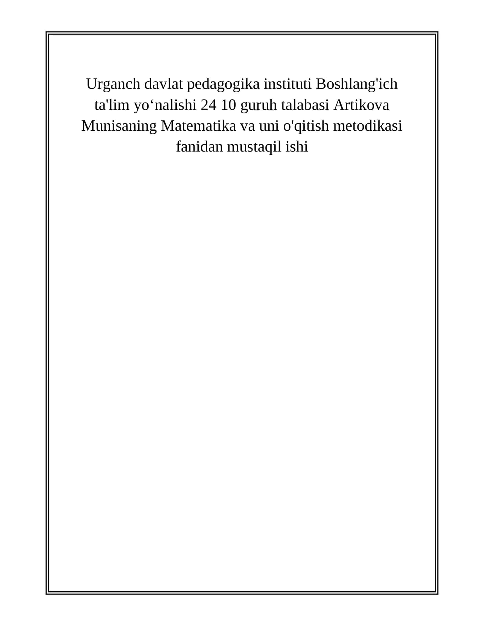 BURCHAKLAR VA ULARNING TURLARI. FIGURALARNI FARQLAY OLISH, QISMLARGA BO'LISH, QISMLARDAN FIGURALAR HOSIL QILISH
