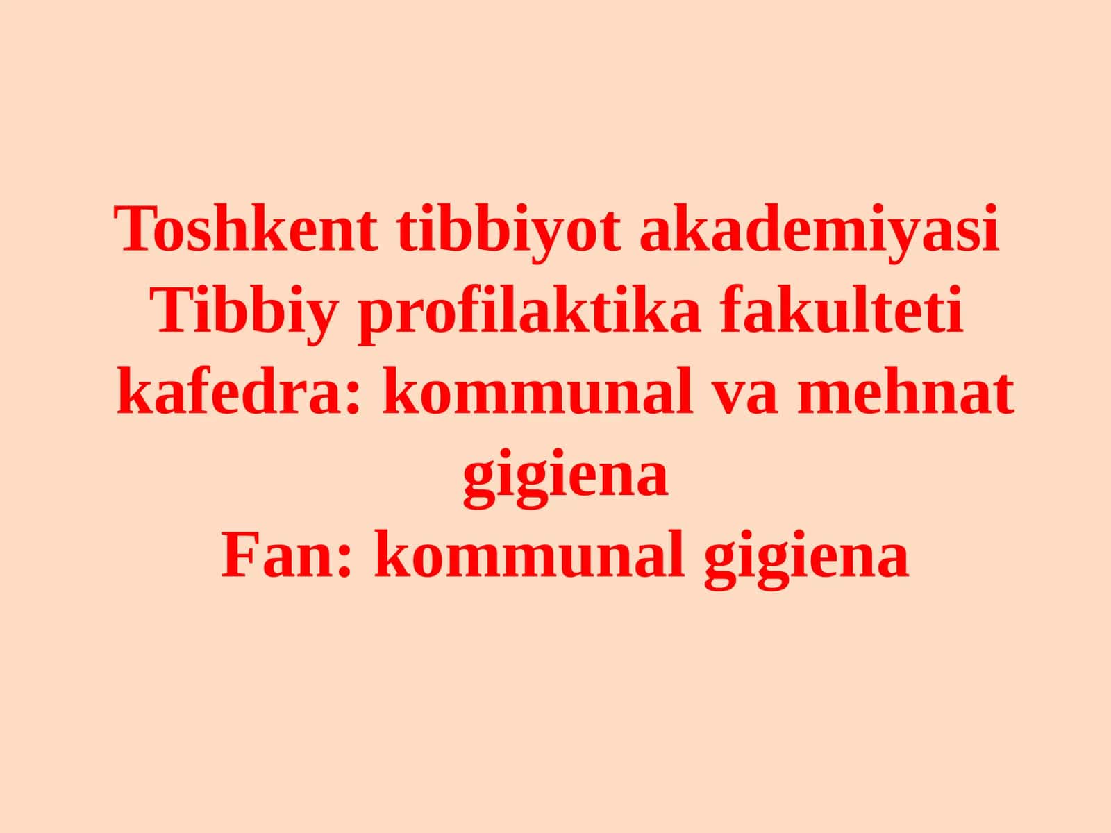 Tibbiy profilaktika