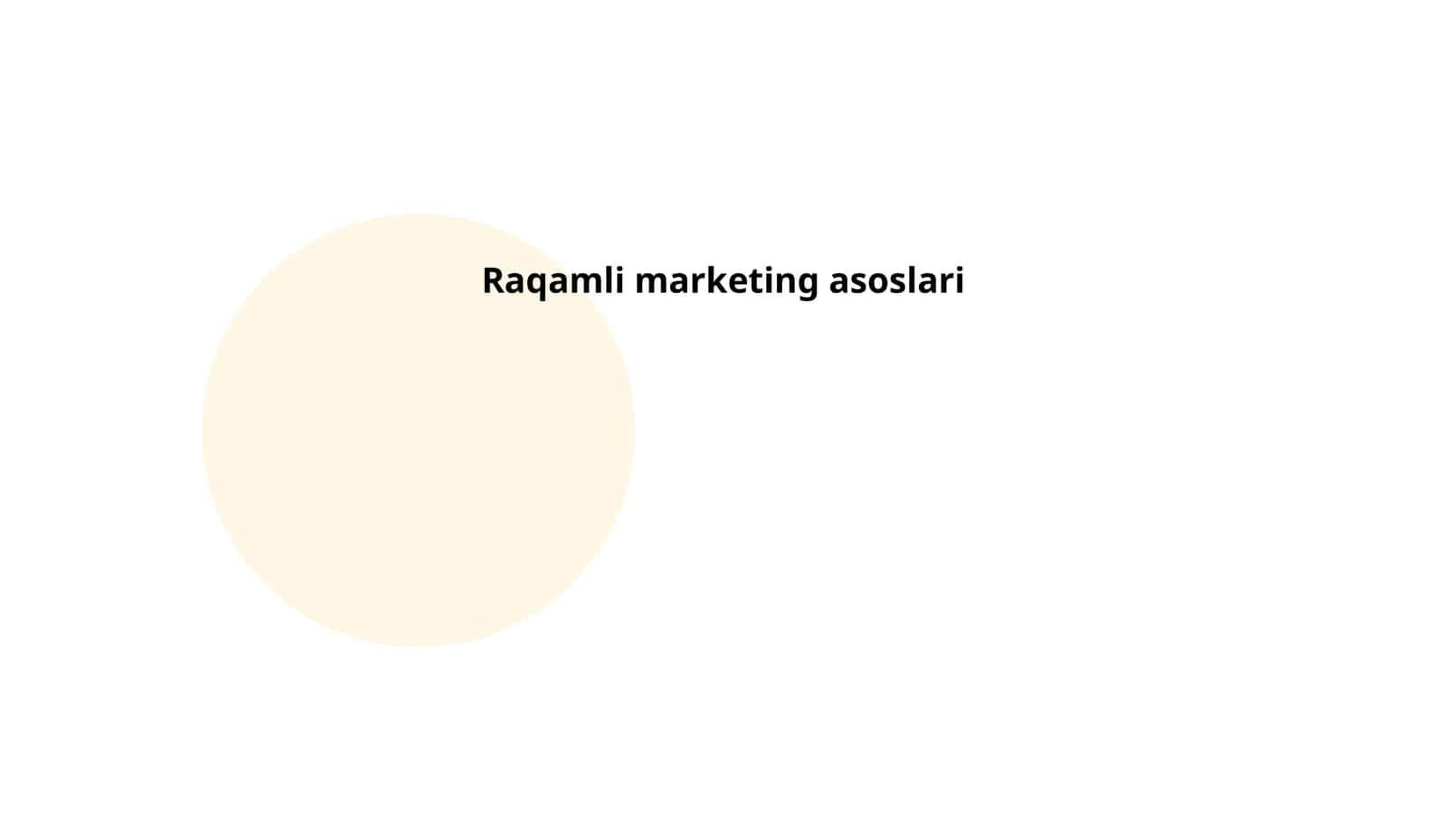 Raqamli marketing asoslari