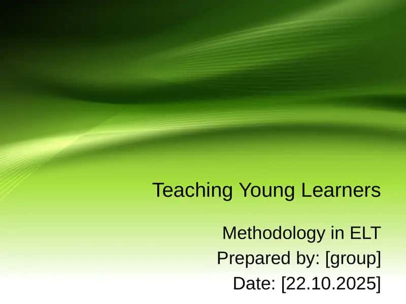 Teaching Young Learners