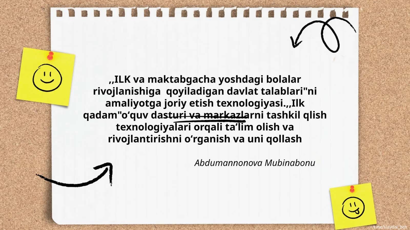 ILK va maktabgacha yoshdagi bolalar rivojlanishiga qoyiladigan davlat talablari
