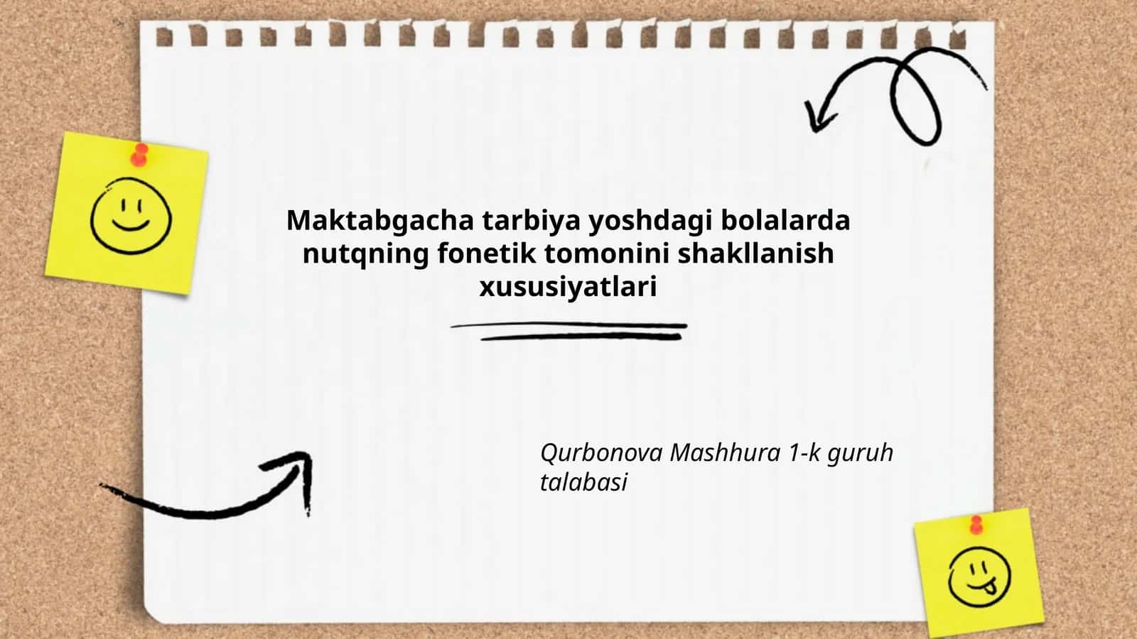 Nutqning fonetik tomonini shakllanish xususiyatlari