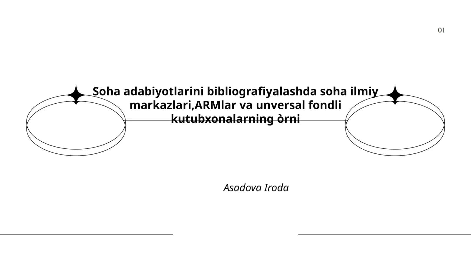 Soha adabiyotlarini bibliografiyalashda soha ilmiy markazlari,ARMlar va unversal fondli kutubxonalarning òrni