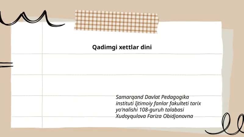 Qadimgi xettlar dini