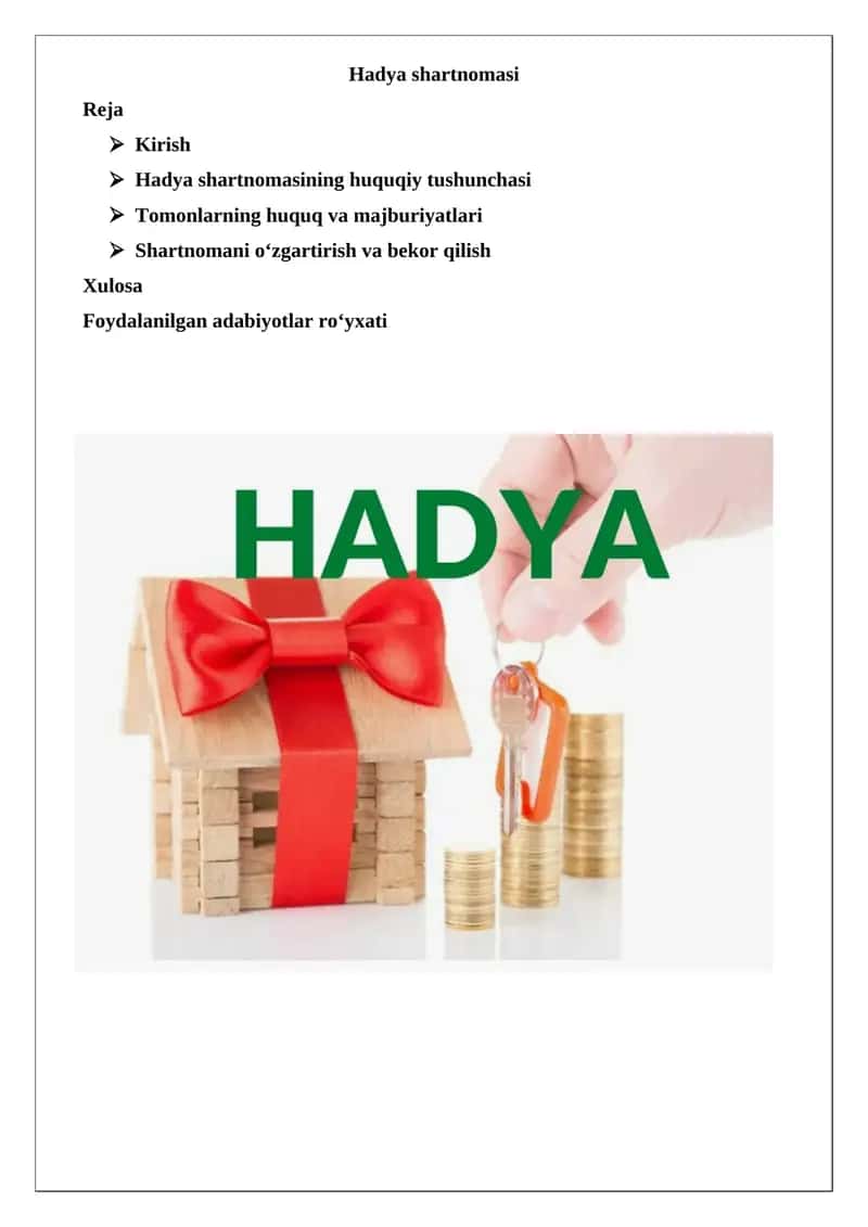Hadya shartnomasi