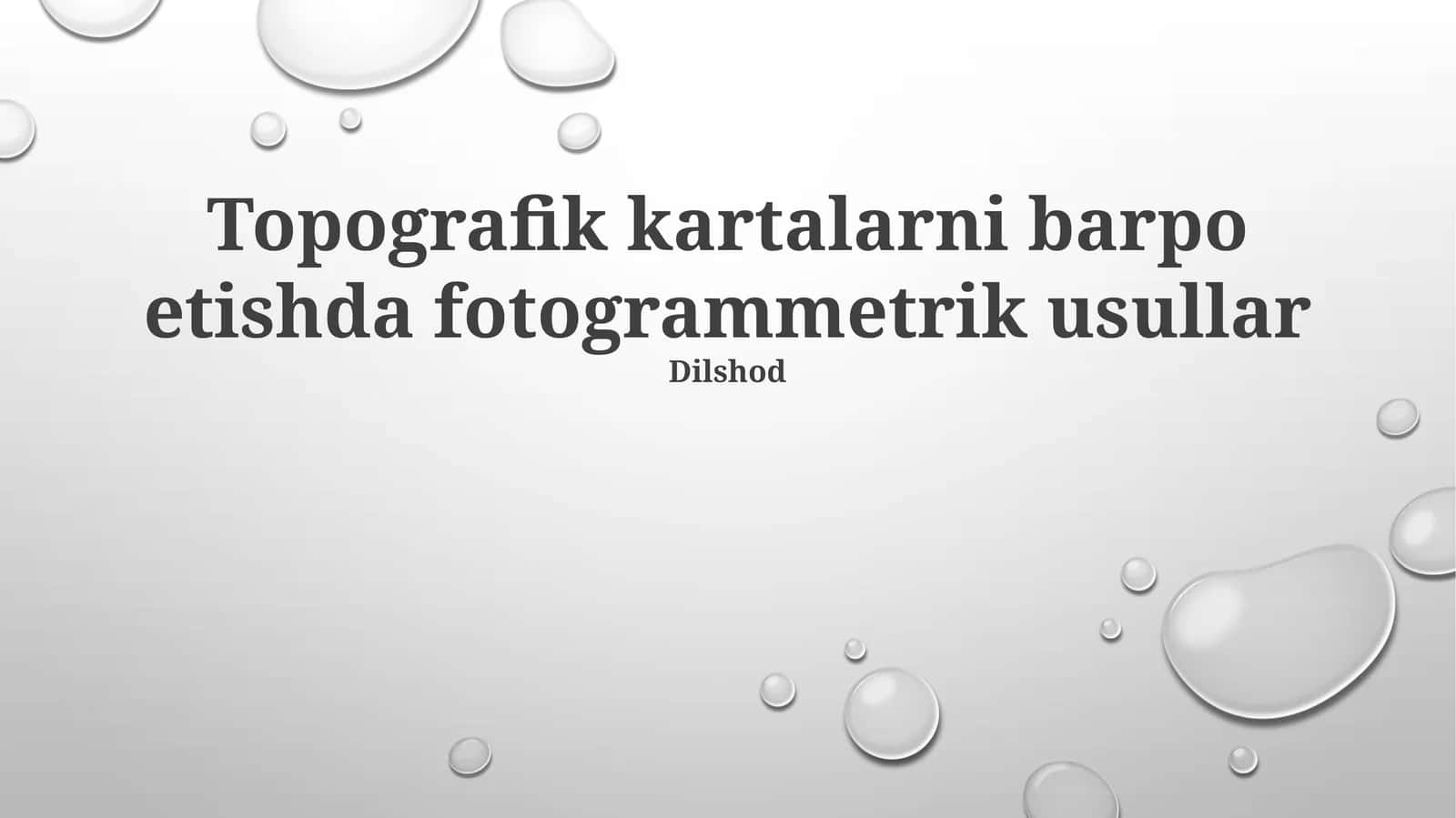 Fotogrammetrik usullar