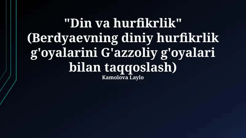 Din va hurfikrlik
