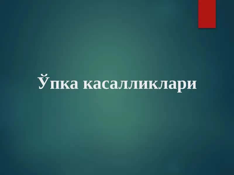 O'PKA KASALLIKLARI