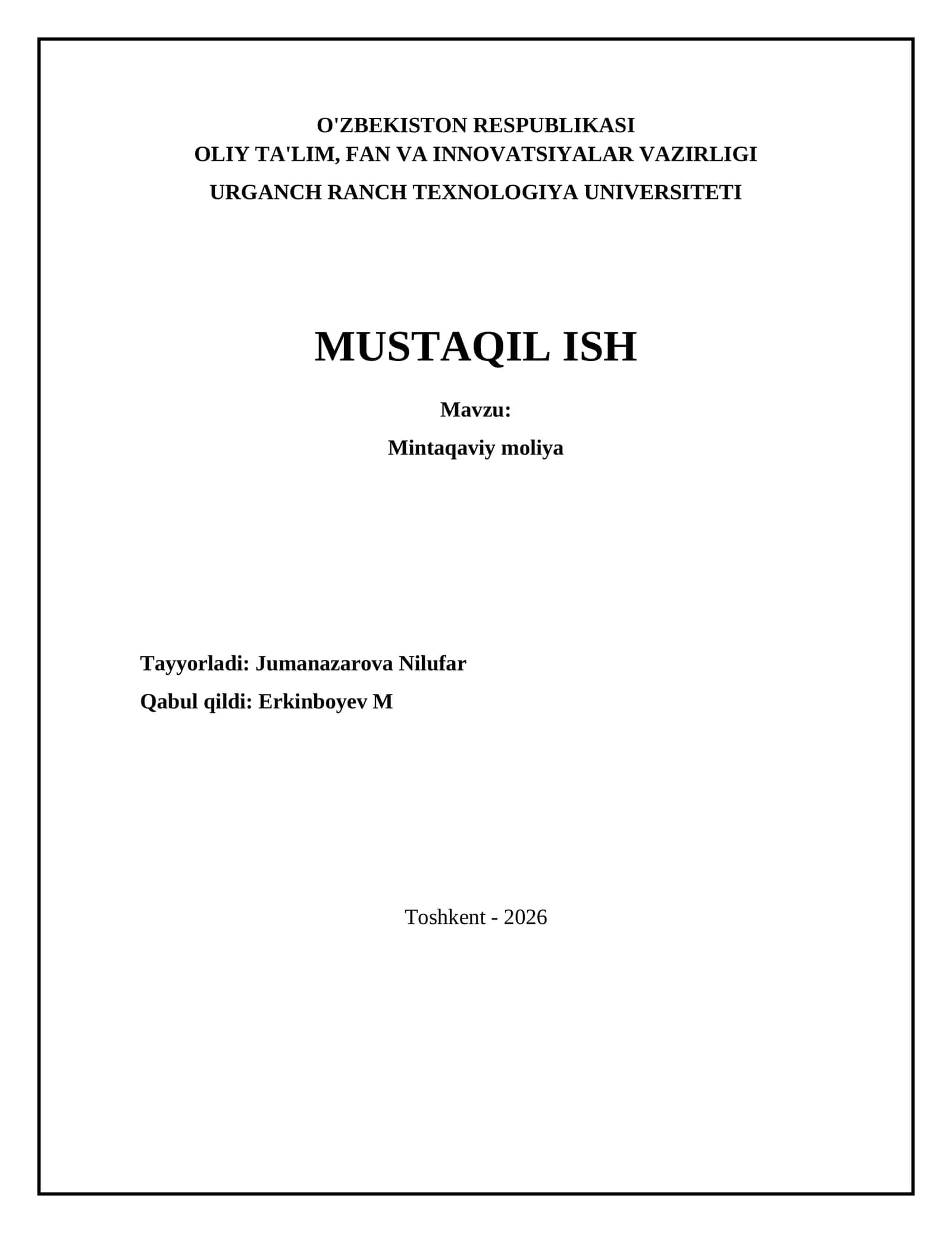Mintaqaviy moliya