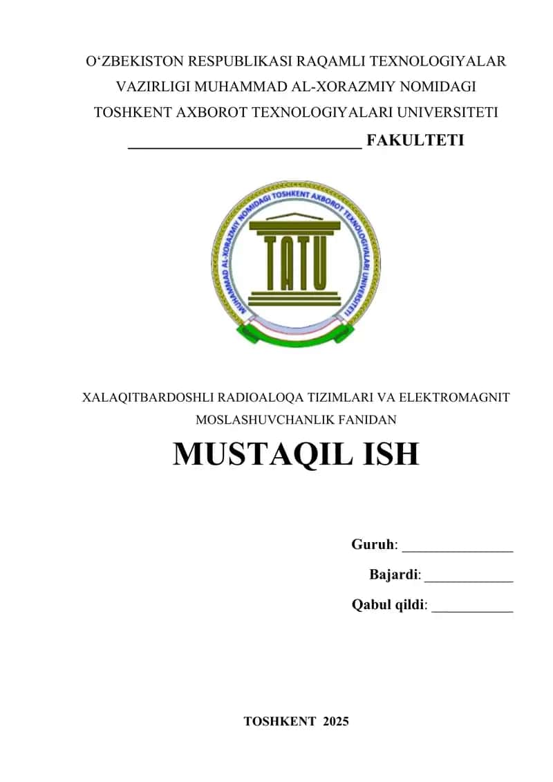 Elektromagnit moslashuv bo‘yicha ITU-R tavsiyalari