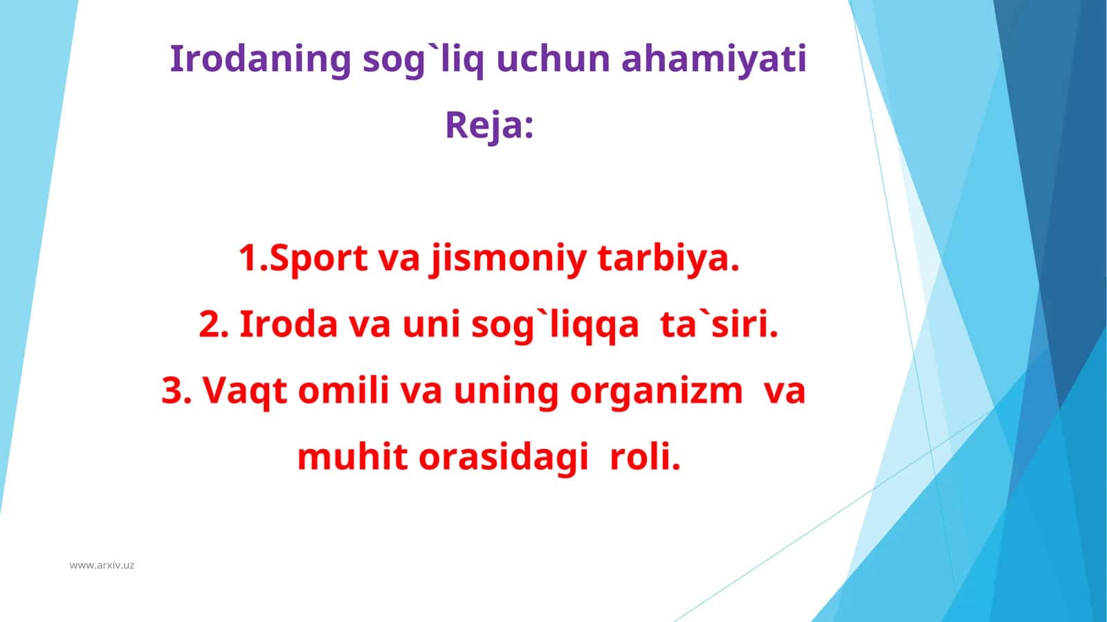 Jismоniy tаrbiya vа uni sоg`liqqа tа`siri