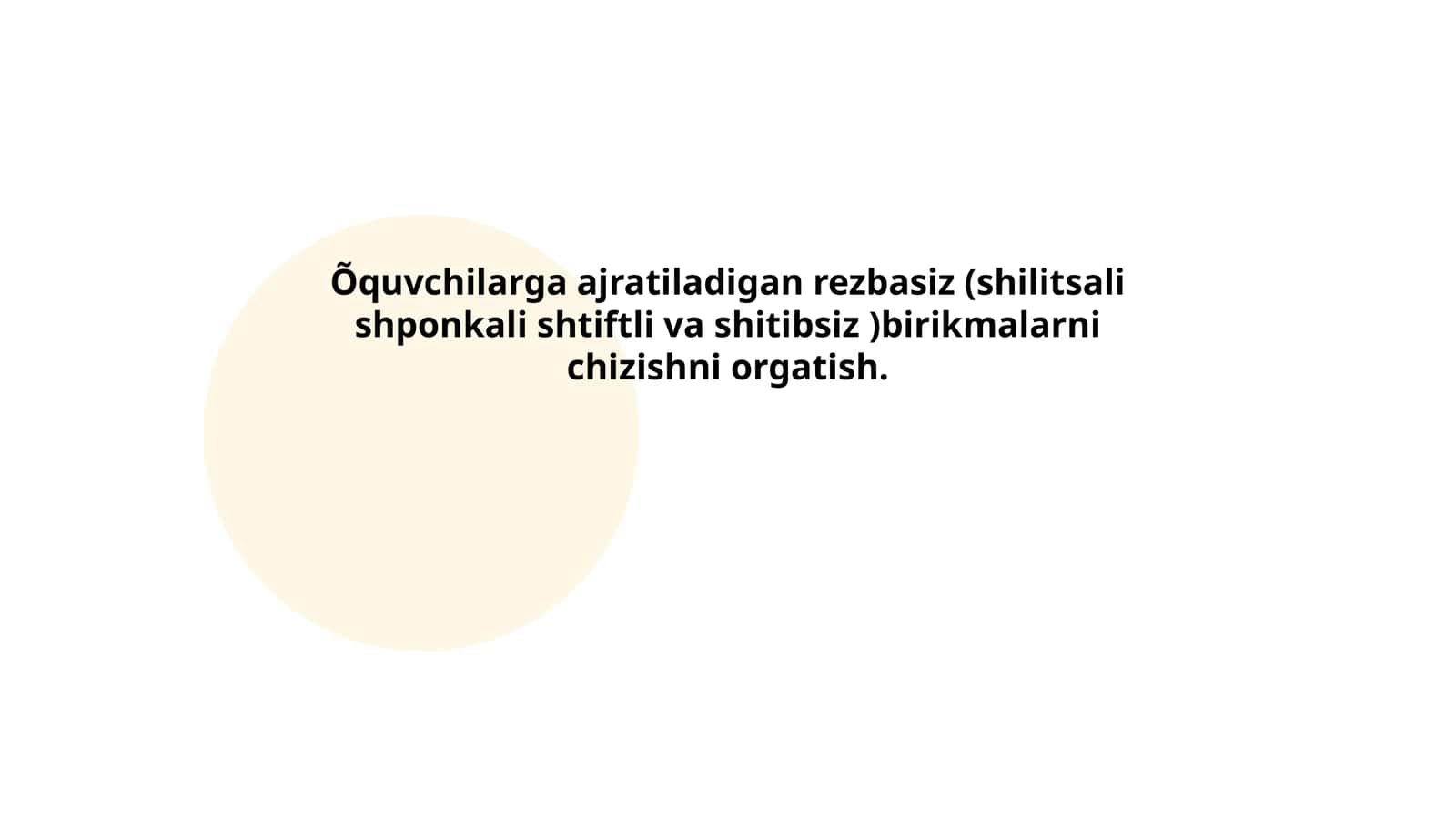 Õquvchilarga ajratiladigan rezbasiz (shilitsali shponkali shtiftli va shitibsiz )birikmalarni chizishni orgatish