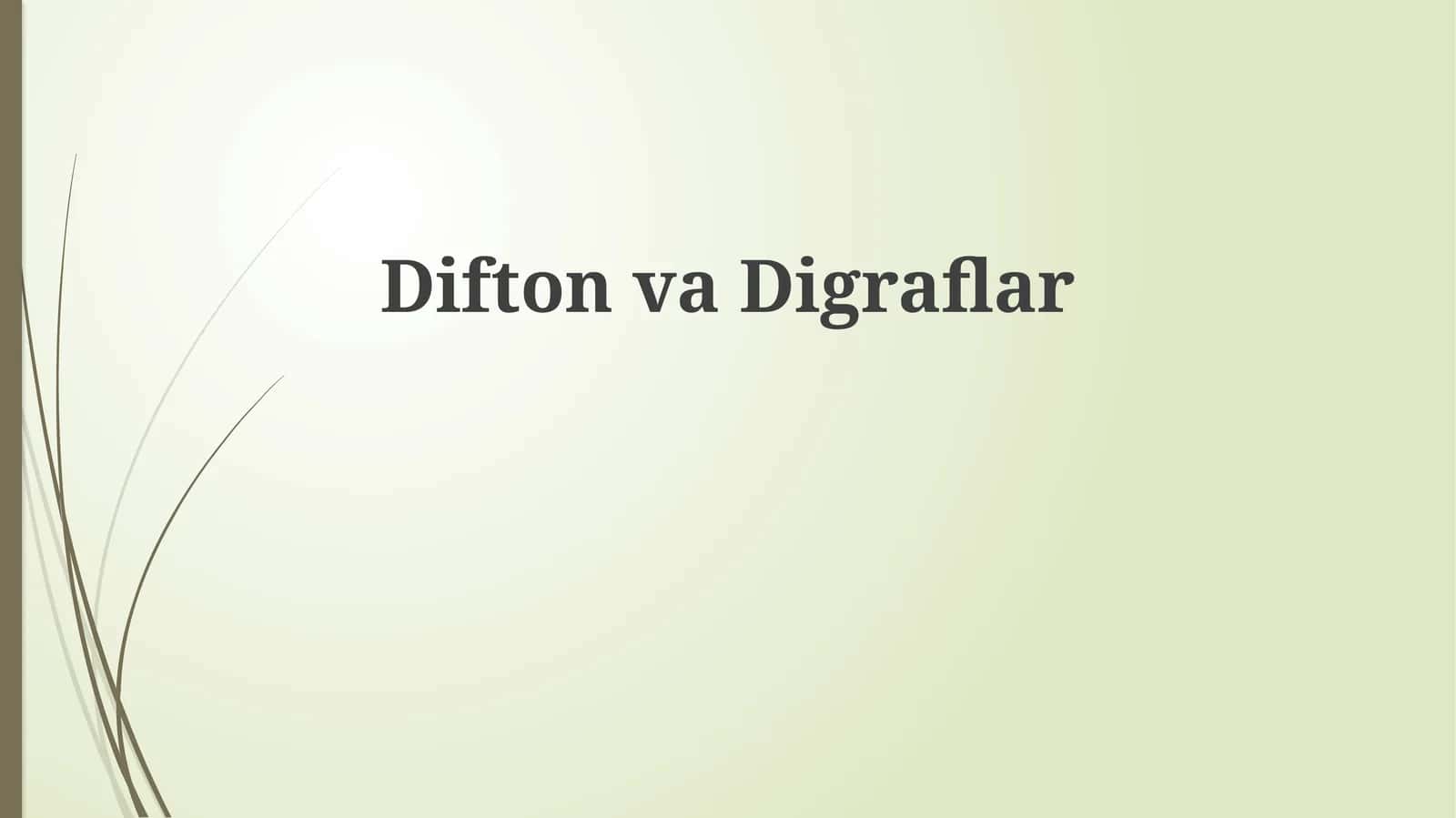 DiftonvaDigraflar
