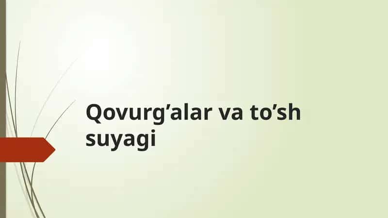 Qovurg’alar, to'sh va oʻmrov suyagi