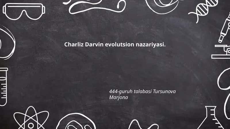 Charliz Darvin evolutsion nazariyasi