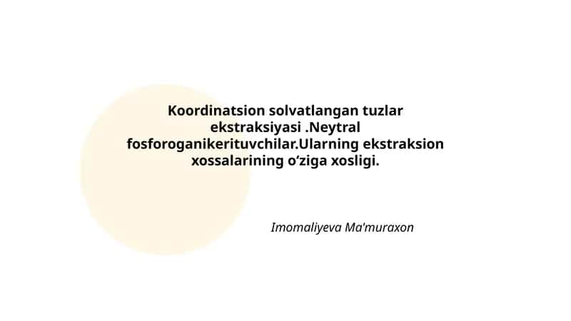 Koordinatsion solvatlangan tuzlar