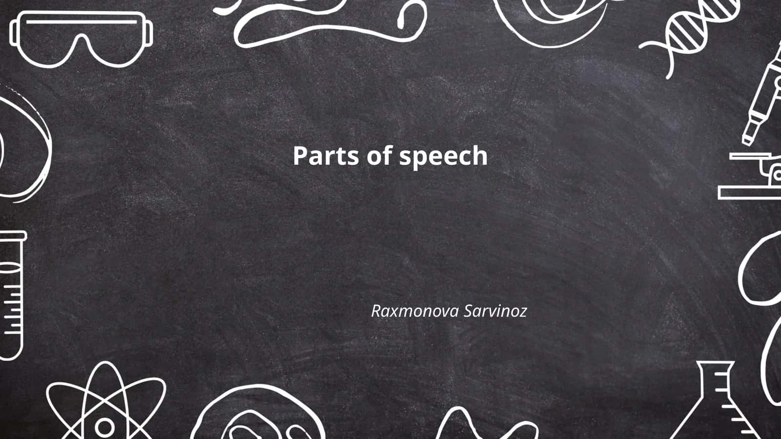 Parts of speech