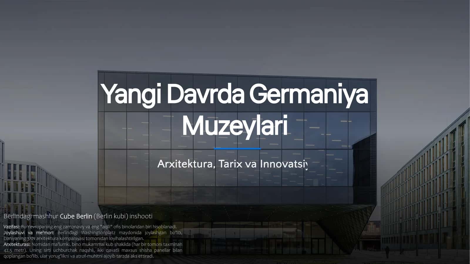 Yangi Davrda Germaniya Muzeylari