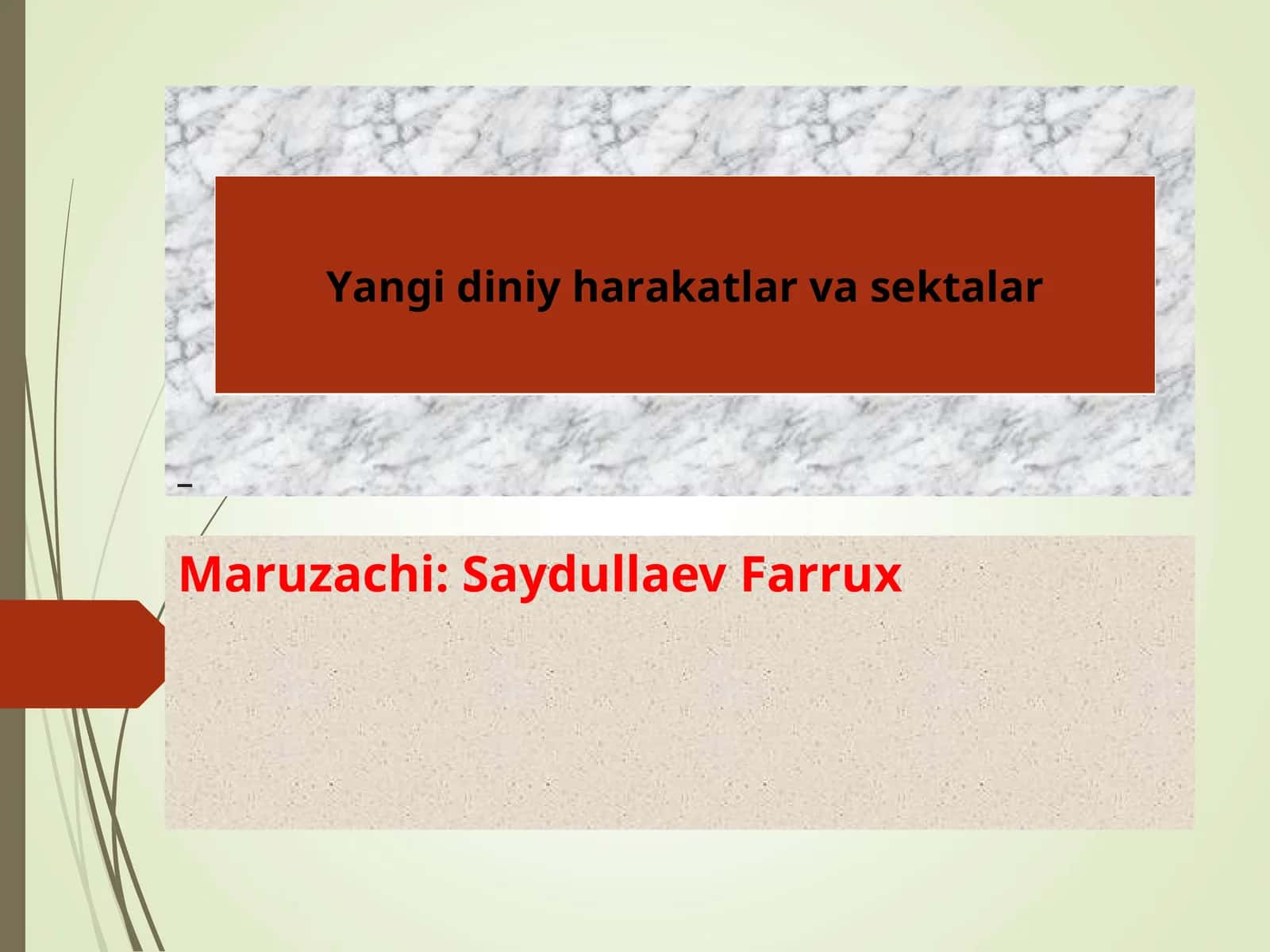 Yangi diniy harakatlar va sektalar