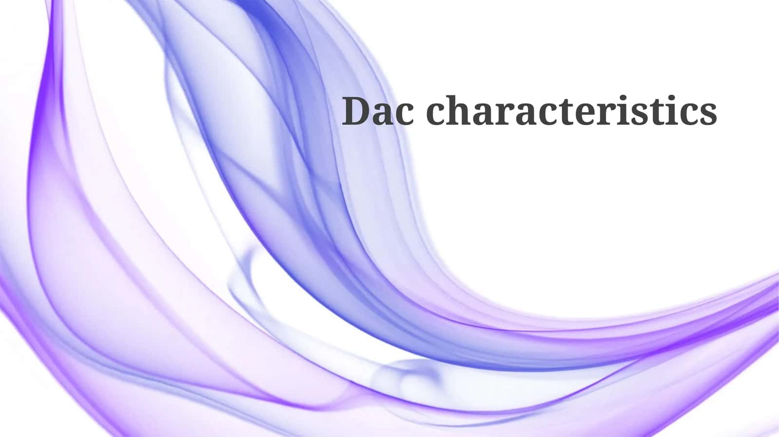 DAC characteristics