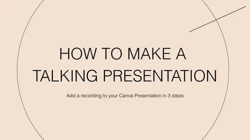 Talking Presentations