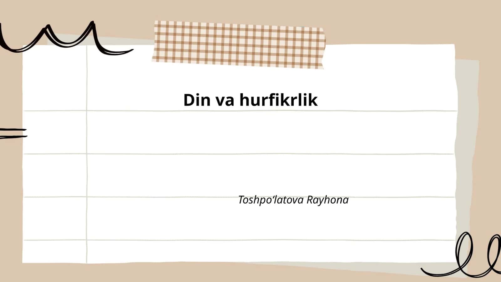 Din va hurfikrlik
