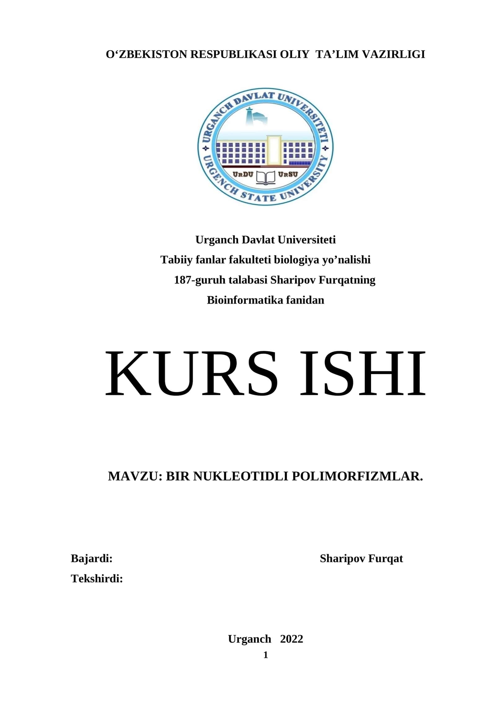 Bir nukleotidli polimorfizmlar