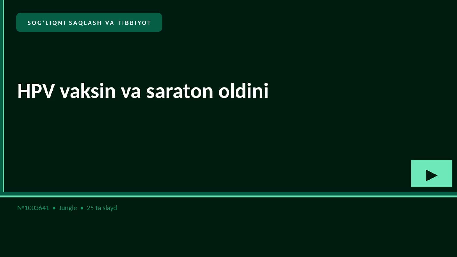HPV vaksin va saraton oldini