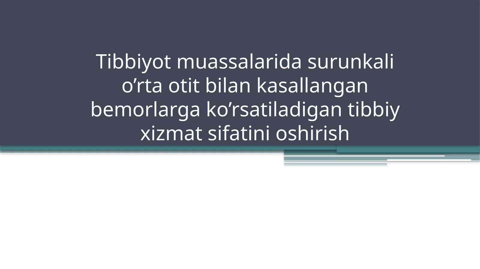 Tibbiyot muassalari