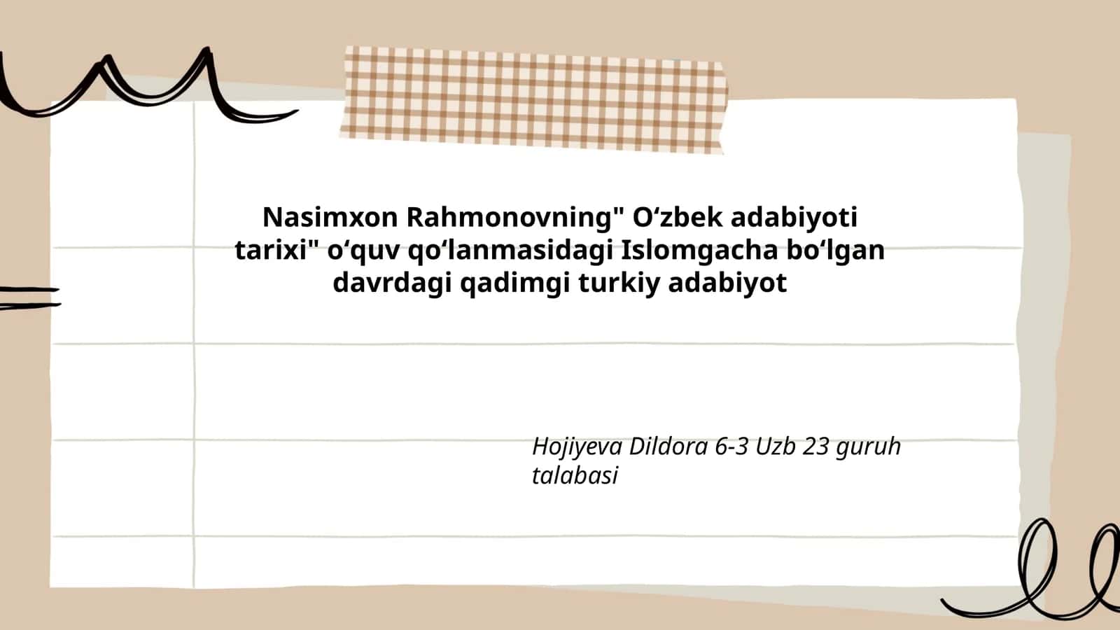 Oʻzbek adabiyoti tarixi